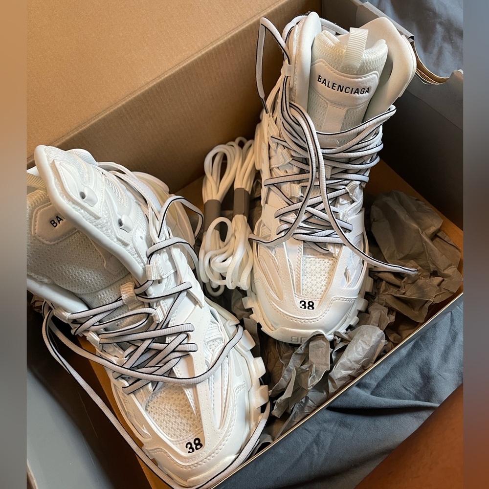 Balenciaga high top track sneakers